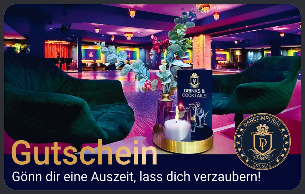 Gutschein-Motiv "Gönn dir eine Auszeit" – DANCEIMPERIAL Regensburg